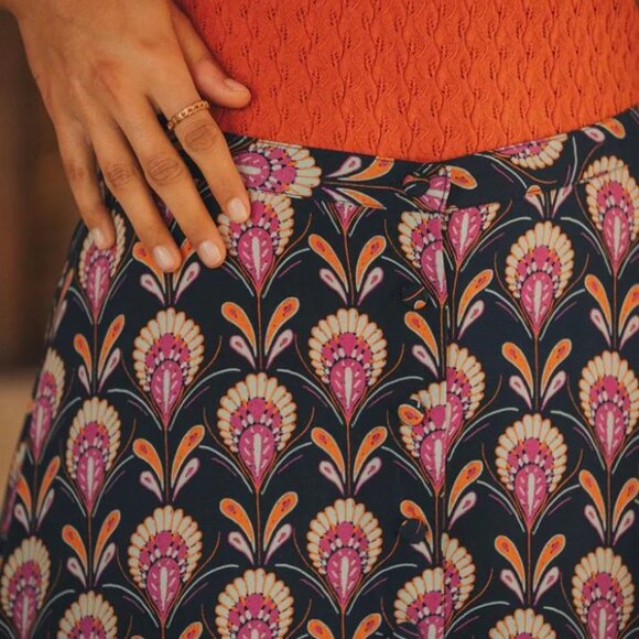 🌸 Marie Sixtine Wide Leg Pants – Size L – Floral Print - Picture 7 of 9